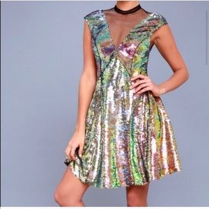 Free People Dance Till Dawn All Over Sequin Dress